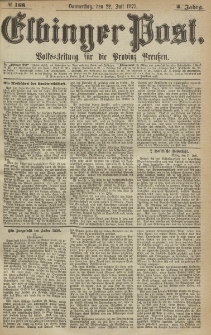 Elbinger Post, Nr. 168, Donnerstag 22 Juli 1875, 2 Jh