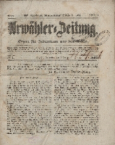 Urwähler-Zeitung : Organ für Jedermann aus dem Volke, Donnerstag, 1. Januar 1852, Nr. 1.