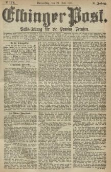 Elbinger Post, Nr. 174, Donnerstag 29 Juli 1875, 2 Jh