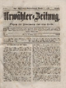 Urwähler-Zeitung : Organ für Jedermann aus dem Volke, Dienstag, 6. Januar 1852, Nr. 4.