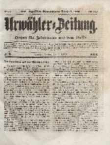 Urwähler-Zeitung : Organ für Jedermann aus dem Volke, Sonntag, 11. Januar 1852, Nr. 9.