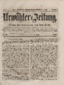 Urwähler-Zeitung : Organ für Jedermann aus dem Volke, Dienstag, 13. Januar 1852, Nr. 10.