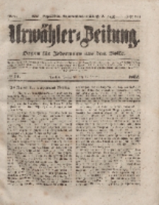 Urwähler-Zeitung : Organ für Jedermann aus dem Volke, Sonnabend, 17. Januar 1852, Nr. 14.