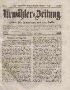 Urwähler-Zeitung : Organ für Jedermann aus dem Volke, Mittwoch, 21. Januar 1852, Nr. 17.