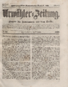 Urwähler-Zeitung : Organ für Jedermann aus dem Volke, Sonntag, 25. Januar 1852, Nr. 21.