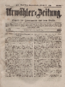 Urwähler-Zeitung : Organ für Jedermann aus dem Volke, Donnerstag, 4. März 1852, Nr. 54.