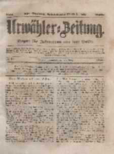 Urwähler-Zeitung : Organ für Jedermann aus dem Volke, Sonnabend, 27. März 1852, Nr. 74.