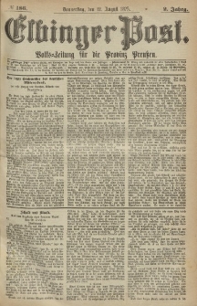 Elbinger Post, Nr.186 Donnerstag 12 August 1875, 2 Jh