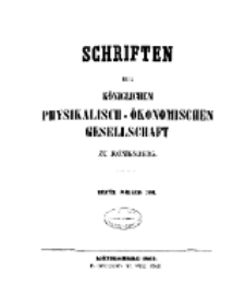Schriften der Königlichen Physikalisch-Ökonomischen Gesellschaft zu Königsberg, 4. Jahrgang, 1863