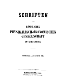 Schriften der Königlichen Physikalisch-Ökonomischen Gesellschaft zu Königsberg, 6. Jahrgang, 1865