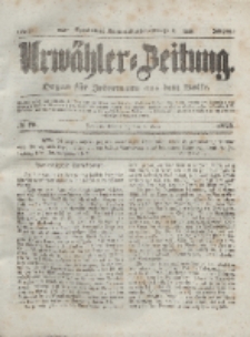 Urwähler-Zeitung : Organ für Jedermann aus dem Volke, Donnerstag, 1. April 1852, Nr. 78.