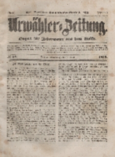 Urwähler-Zeitung : Organ für Jedermann aus dem Volke, Donnerstag, 8. April 1852, Nr. 84.