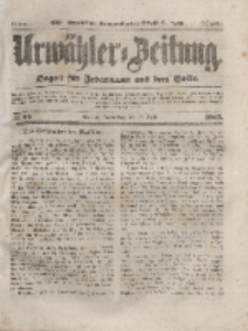 Urwähler-Zeitung : Organ für Jedermann aus dem Volke, Donnerstag, 22. April 1852, Nr. 94.