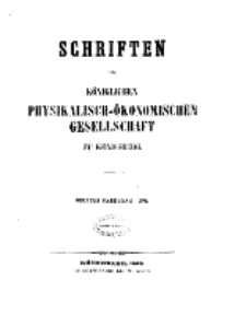 Schriften der Königlichen Physikalisch-Ökonomischen Gesellschaft zu Königsberg, 9. Jahrgang, 1868