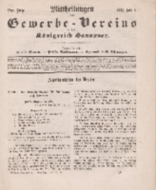 Mittheilungen des Gewerbe -Vereins für das Königreich Hannover, Jg. 1861, Heft 5.