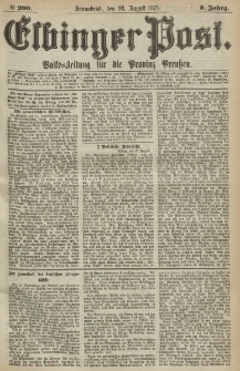 Elbinger Post, Nr.200 Sonnabend 28 August 1875, 2 Jh