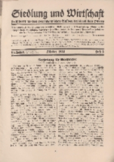 Siedlung und Wirtschaft, 13. Jahgang, Oktober 1931, Heft 2.