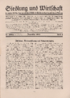 Siedlung und Wirtschaft, 13. Jahgang, Dezember 1931, Heft 4.