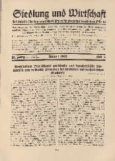 Siedlung und Wirtschaft, 13. Jahgang, Januar 1932, Heft 5.
