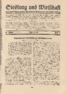 Siedlung und Wirtschaft, 13. Jahgang, April 1932, Heft 8.