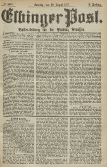 Elbinger Post, Nr.201 Sonntag 29 August 1875, 2 Jh