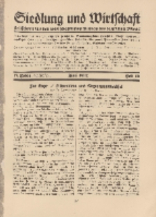 Siedlung und Wirtschaft, 13. Jahgang, Juni 1932, Heft 10.