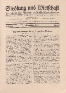 Siedlung und Wirtschaft, 14. Jahgang, September 1932, Heft 1.