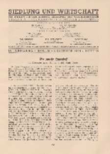 Siedlung und Wirtschaft, 15. Jahrgang, Dezember 1933, Heft 12.