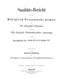 Sanitäts-Bericht über die Königlich Preussische Armee, 1896-1897