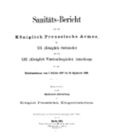Sanitäts-Bericht über die Königlich Preussische Armee, 1897-1898