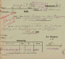 Magistrat - Haus Bergmann z Drezna - korespondencja (23.10.1931 r.)