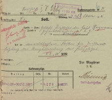 Magistrat - Haus Bergmann z Drezna - korespondencja (23.10.1931 r.)