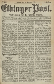 Elbinger Post, Nr.207 Sonntag 5 September 1875, 2 Jh