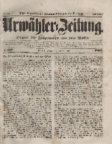 Urwähler-Zeitung : Organ für Jedermann aus dem Volke, Donnerstag, 22. Juli 1852, Nr. 169.