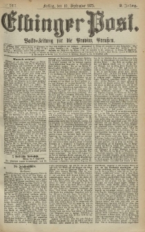 Elbinger Post, Nr.211 Freitag 10 September 1875, 2 Jh