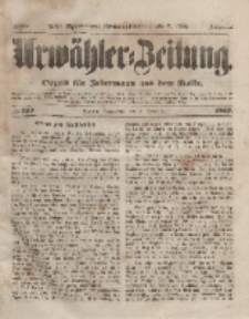 Urwähler-Zeitung : Organ für Jedermann aus dem Volke, Sonnabend, 18. September 1852, Nr. 219.