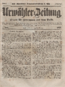 Urwähler-Zeitung : Organ für Jedermann aus dem Volke, Sonntag, 24. Oktober 1852, Nr. 250.