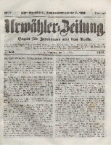 Urwähler-Zeitung : Organ für Jedermann aus dem Volke, Donnerstag, 28. Oktober 1852, Nr. 253