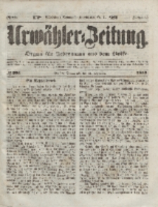 Urwähler-Zeitung : Organ für Jedermann aus dem Volke, Sonnabend, 11. Dezember 1852, Nr. 291.