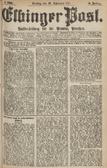 Elbinger Post, Nr.226 Dienstag 28 September 1875, 2 Jh