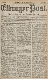 Elbinger Post, Nr.230 Sonnabend 2 October 1875, 2 Jh