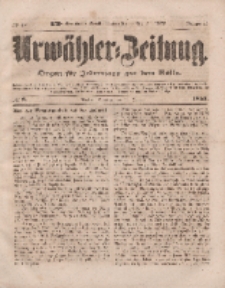 Urwähler-Zeitung : Organ für Jedermann aus dem Volke, Dienstag, 11. Januar 1853, Nr. 8.