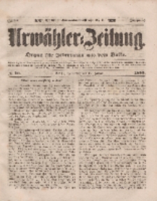 Urwähler-Zeitung : Organ für Jedermann aus dem Volke, Donnerstag, 13. Januar 1853, Nr. 10.