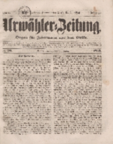 Urwähler-Zeitung : Organ für Jedermann aus dem Volke, Dienstag, 25. Januar 1853, Nr. 20.