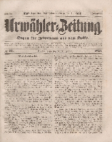 Urwähler-Zeitung : Organ für Jedermann aus dem Volke, Donnerstag, 27. Januar 1853, Nr. 22.