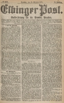 Elbinger Post, Nr.237 Sonntag 10 October 1875, 2 Jh