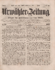 Urwähler-Zeitung : Organ für Jedermann aus dem Volke, Sonnabend, 29. Januar 1853, Nr. 24.