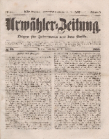Urwähler-Zeitung : Organ für Jedermann aus dem Volke, Donnerstag, 10. Februar 1853, Nr. 34.