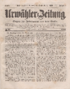 Urwähler-Zeitung : Organ für Jedermann aus dem Volke, Sonntag, 13. Februar 1853, Nr. 37.