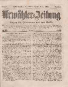Urwähler-Zeitung : Organ für Jedermann aus dem Volke, Mittwoch, 16. Februar 1853, Nr. 39.
